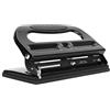 Spryflower Perforatrice da tavolo regolabile a 3 fori, punzonatrice manuale per forniture per ufficio, capacità di 30 fogli per carichi pesanti con cuscinetto inferiore rimovibile e scala di