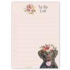 Curled Up Chocolate Labrador To Do List Blocco note - A6 - 50 pagine - Chocolate Labrador Gifts - Notes Organizer - Dog Lover, Memo Desk Pad - Stocking Filler