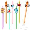 DUSPAK Infermiera Accessori Set 6 Penne, Accessori Infermiera Penne a Sfera, Penne Carine 0,5mm Multicolori per Personale Medico