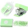 Naapesi Mini Cucitrice 10# per Bambini, Scuola & Ufficio - Compatta & Portatile (Verde menta)