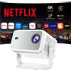 PROIETTORE 4K 2026 COMPATIBILE NETFLIX 1400 ANSI LUMENS ROTAZIONE 360 GRADI