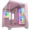 Cougar Gehäuse Mini-Tower FV150 ARGB Pink, ATX, Midi/Minitower, USB-C, 3.2