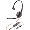 POLY Poly Blackwire 3215 Headset Nero Serie Blackwire 3200
