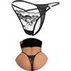 ohyeahlady Mini Perizoma G-String A Filo Donna Pizzo Taglie Forti | Mutande Tanga Hot,Vita Bassa,Micro Perizoma Trasparente ,Elastiche,Thong,T Back,Bikini,Interno Cotone,Raspirante,Assorbente