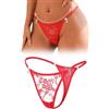 ohyeahlady Tanga Donna Regolabile Pizzo con Strass Taglie Forti Slip Brasiliana Curvy Invisibili Mini Perizoma Elasticizzato Mutandine Morbide Panties Thong G-String Lingerie Culotte