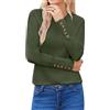 Hotouch Maglione Donna Invernale Maglioni Elegante Maglioncino Lunga Maglia Elegante Collo Rotondo Pullover Caldo Sweater S-XXL