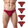 Avidlove Slip da Uomo Confezione da 4 Mutande in Micro Modale Slip da Uomo Intimo Elasticizzato