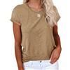 Cicy Bell T-Shirt da Donna Bluse e Camicie Girocollo Cotone Estivo Casual Maglietta da Donna Allentate