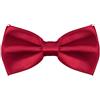BALINCO Noble Silky Bow Tie o papillon con gancio - già legato e regolabile in lunghezza - oltre 25 colori tra cui scegliere