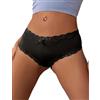 ohyeahlady Perizoma Donna Seducente Elasticizzate Taglie Forti Slip Brasiliana Senza Cuciture Pizzo Bikini Tanga Sexy Mutande Traspiranti String Curvy Mutandine Intimo Lingerie Underwear