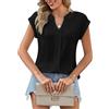 Zeagoo Canotta da Donna Senza Maniche Camicetta Elegante Maglietta | Scollo a V Camicette Basic Estivo Top Largo Blusa
