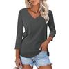 AirMood Camicie da donna casual con maniche a 3/4
