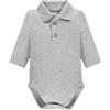 Ellepi Body Colletto Polo Manica Lunga Caldo Cotone Neonato Collo Alto Lupetto Bambino Bimbo Mesi Anni Bianco Panna Grigio Rosso Blu Azzurro