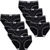 flintronic 8 Pezzi Mutandine Ragazze Slip in Bimbina Morbido a Vita Media Mutandine Sportive per Ragazze 8-15 Anni