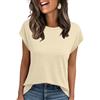 AirMood Maglietta da donna estiva casual con maniche ad aletta