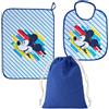 Ellepi set asilo Disney 3 pezzi bavaglino tovaglietta sacca