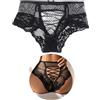 ohyeahlady Perizoma Aperto Donna Sexyhot Taglie Forti Mutande Donna Cotone Brasiliana Pizzo Vita Alta Slip Tanga Biancheria Intima Intimo Seducente Hot Curvy Underwear S-5XL