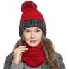 DonDon Berretto Beanie Invernale con pompon da Donna lavorato a Maglia con foderna interna calda e morbida