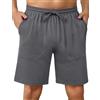 Aseniza Pantaloncini Uomo Estivi Cotone Pantaloncini Tuta Uomo Shorts Leggero Pantaloni Corti Sportivi Bermuda con Elastico in Vita