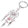 VLNET Portachiavi tascabile a doppia anella in acciaio inossidabile tema famiglia amore con albero della vita e cuori. Accessorio Unisex, Ottima idea Regalo!