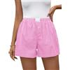Rapbin Pantaloncini da donna corti pantaloni da notte 2025 estivi morbidi pantaloni da pigiama da donna in cotone per donna pantaloncini corti