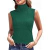Totatuit Maglia Donna Invernale Lupetto Senza Maniche Elegante Dolcevita Donna Smanicato in Maglieria Primavera Elasticizzato Maglione Collo Alto Donna Inverno