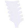 Channo Culotte Donna in Cotone 6 Pezzi - Mutande Brasiliane Traspiranti con Colorazione Resistente, Slip Intimo Comodo
