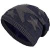 BALINCO Caldo Berretto Foderato con Fodera in Pile Orsacchiotto e Stelle Modello Cappello Invernale Taglia Unica per Donne e Uomini Berretto (1A)