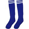 JYC CREATIVE Calze al ginocchio, calze a righe per uomo donna bambini, calze scuola e calcio, costumi, colori bianco, nero, blu, verde, rosso,