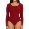 Joyshaper Body Donna Manica Lunga Aderente Bodysuits Sexy Body Suit Elegante Bluse Camicie Maglietta Intima Jumpsuits