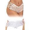 ohyeahlady Perizoma Donna Seducente Pizzo Taglie Forti Tanga Sexydonna Mutande Donna Sexy Brasiliana Mutandine Elasticizzate Intimo Slip Lingerie Biancheria Intimana Incrociate