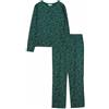 Marks & Spencer Donna Pigiama Stampato in Puro Cotone - Vita Elasticizzata