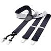 DonDon Bretelle uomo eleganti Bretelle uomo lavoro extra forte clip larghe 3,5 cm