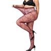 ohyeahlady Collant A Rete Nera Donna Tagile Forti XS-5XL Collant Pizzo Floreale Nero Fantasia Calze A Rete Sexydonna Hot Pizzo Calzamaglia Pantyhose Feste