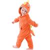 LOLANTA Costume da dinosauro per bambini, tuta in Pile felpa con cappuccio