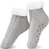 SockWaddles Calze Antiscivolo Donna, Calde, Invernali, Regalo di Natale | Calze da casa con morbida fodera in pile e grip antiscivolo; EU 36-44, silenziose per casa e home office.
