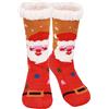 Niofind Calze Uomo Donna Invernali, Calze Antiscivolo Calzini a Pantofola, Calzini Termici Caldi Pile, Calze Termiche Natalizie, Calzettoni Morbidi per Casa Regalo Natale,Confezione da 1/2 paia