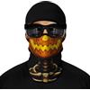 ShopINess Passamontagna Teschio 3D UPF 40+ in Microfibra per Moto Sci Snowboard Ciclismo | Maschera Balaclava Traspirante per Halloween Carnevale e Sport Outdoor (Zucca)
