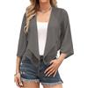 Aottori Coprispalle Donna Maniche 3/4 Chiffon Bolero Corto | Elegante, Cardigan Estivo, Shrug Trasparente Leggero, Casual, per Matrimonio Cerimonia Festiva