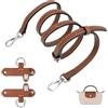 GADITIEK Tracolla per Longchamp Mini Regolabile Senza Fibbia per Borsa Donna - Universale, Non Serve Punzonatura - Marrone, Pratica e Robusta per Ogni Occasione!