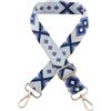 ShopINess Tracolla Borsa Etnica Regolabile 75-140 cm - Cintura Universale con Moschettone Dorato, Cinghia Intercambiabile Larga 4 cm in Tessuto Jacquard per Donna (Stile 7)