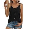 Aottori Canotta Donna Scollo a V Spalline Sottili Estiva Elegante | Canottiera Senza Maniche, Tank, Top Basic, Camisole Smanicata, Gilet, Sexy Casual