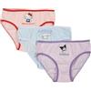 Hello Kitty Set 3 Slip in Cotone per Bambine (3-4 Anni)