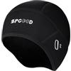 SPGOOD Berretto Invernale da Ciclismo, sottocasco per Casco da Ciclismo | Antivento, caldo pile, elastico, con foro per occhiali, da indossare sotto il casco per mountain bike, ciclismo su strada