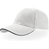ATLANTIS - Liberty Sandwich - Cappellino con Dettaglio a Contrasto su Visiera - Adulti/Unisex (Taglia Unica) (Bianco/Blu Navy)