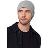 Style & Republic - Berretto sportivo in 100% cashmere, taglia unica con circonferenza vita di 44 cm e busta da 6,5 cm, da uomo