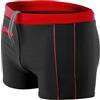 Aquarti Calzoncini da Bagno Uomo Boxer, 010 Nero/Rosso, XL | Con bordo a contrasto