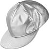 BALINCO cap Uomo, Argento, Uomo, Donna, Cappellino da Baseball con Snapback, Hip Hop Outfit, Carnevale, Fancy Dress, Festival, Motto Party (Argento)