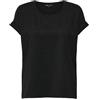 ONLY Onlmoster Glitter S/S Top Jrs, Nero, XL