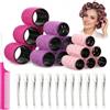 Cozary Bigoudis Cheveux 31PCS - Set Rouleaux Aluminium per Riccioli | Set bigoudis in alluminio, 3 diametri (40/30/20 mm), 6,5 cm, leggero, con pochette porta-bigoudi. Per ricci perfetti ovunque.